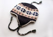 Hand Knitted Ear flap Plus Signed Hat with Braided Tassels and Inner Fleece - nepacrafts