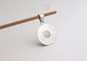 Beautiful Moonstone 925 Silver Sterling Pendant in a Diamond Cut Design - nepacrafts
