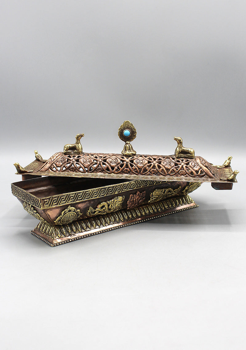 8 Auspicious Symbol Carving Large Potala Incense Burner