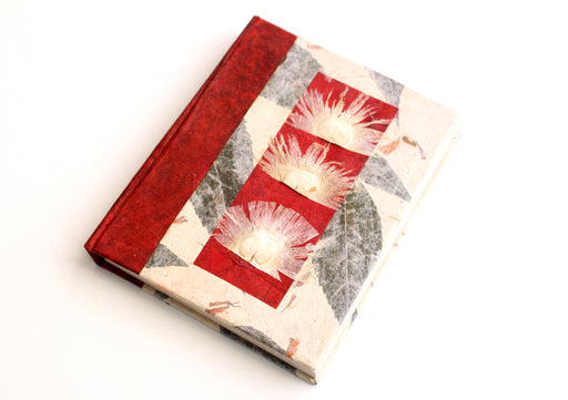 Floral Printed Lokta Paper Journal Book - nepacrafts