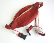 Maroon Hemp Fanny Pack - nepacrafts
