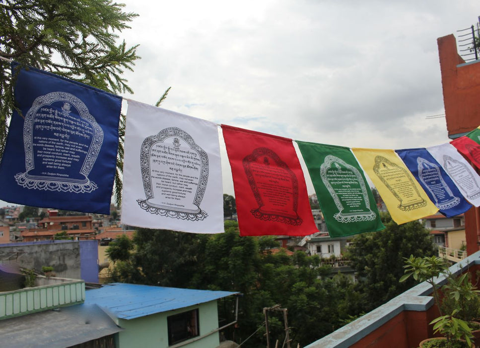 Hemmed Cotton World Peace Flags - nepacrafts