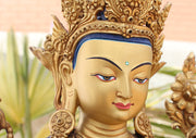 Fully Carved Masterpiece Chenrezig Statue 13" High SST148 - nepacrafts