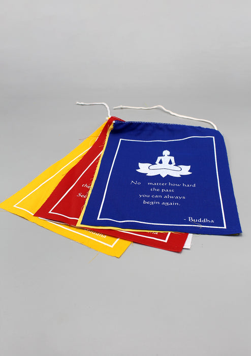 Meaningful Buddha Quote Prayer Flags