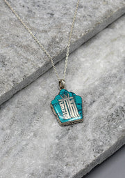 Tibetan Kalachakra Silver Sterling Pendant - nepacrafts