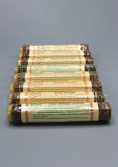 Set of 8 Traditional Herbs Mixed Tibetan Incense