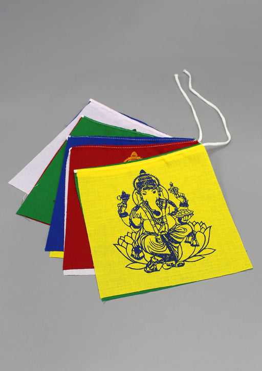 Ganesh Printed Blessing Prayer Flags - nepacrafts