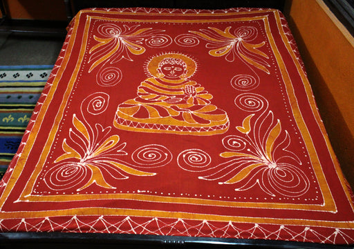Buddha Printed Cotton Fabric Wall Hanging Tapestry - nepacrafts