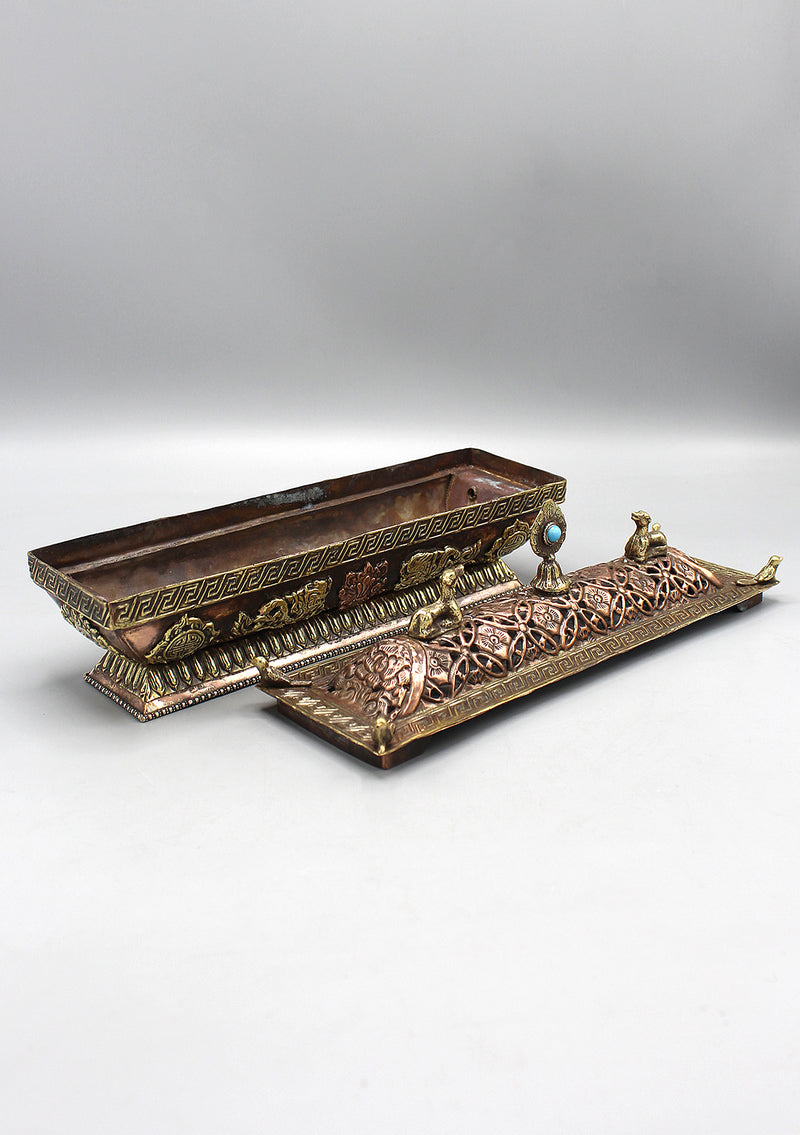 8 Auspicious Symbol Carving Large Potala Incense Burner