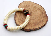 White Flat Beads Bracelet - nepacrafts