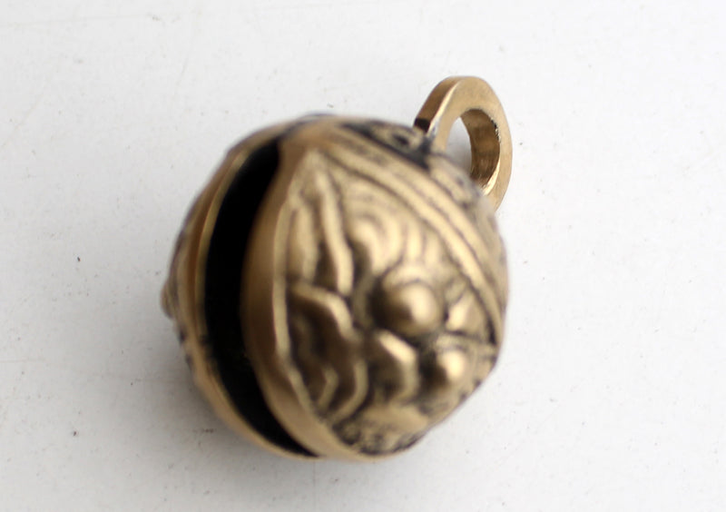 Handcarved Brass Sleigh Christmas Bell - nepacrafts