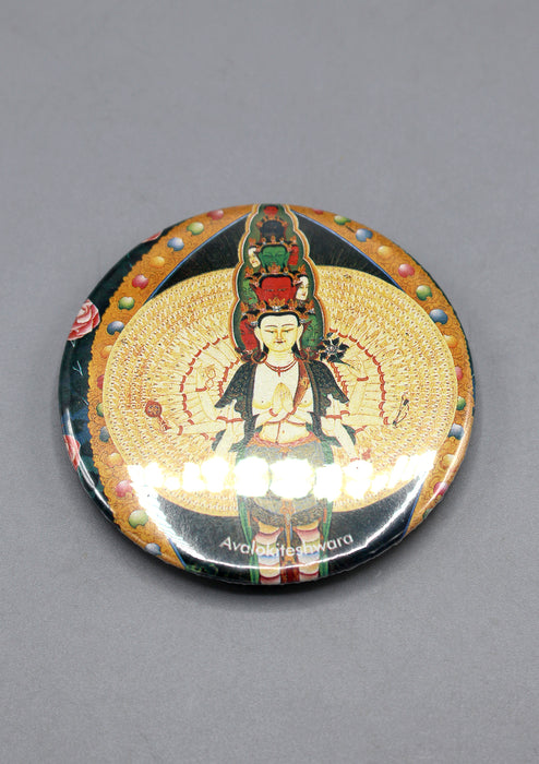 Avalokiteshwara Round Fridge Magnet