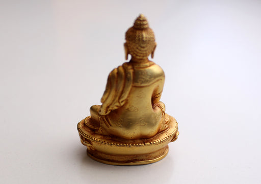 Gold Plated Mini Shakyamuni Buddha Statue - nepacrafts