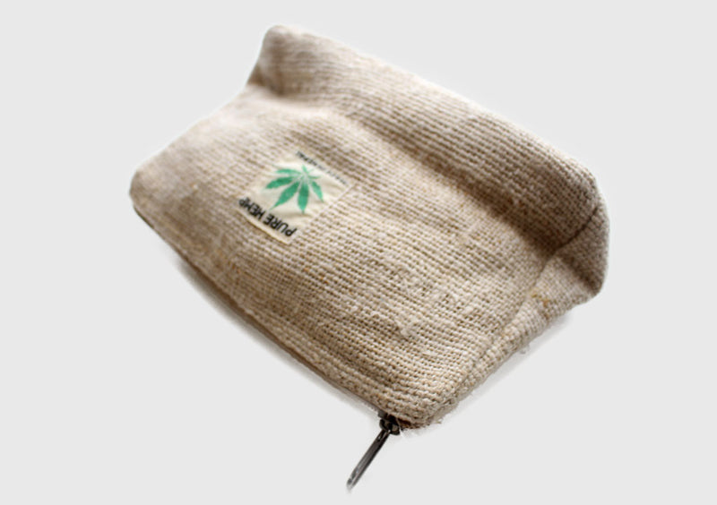 Hemp Money/Cosmetics Zipper Clutch Purse - nepacrafts