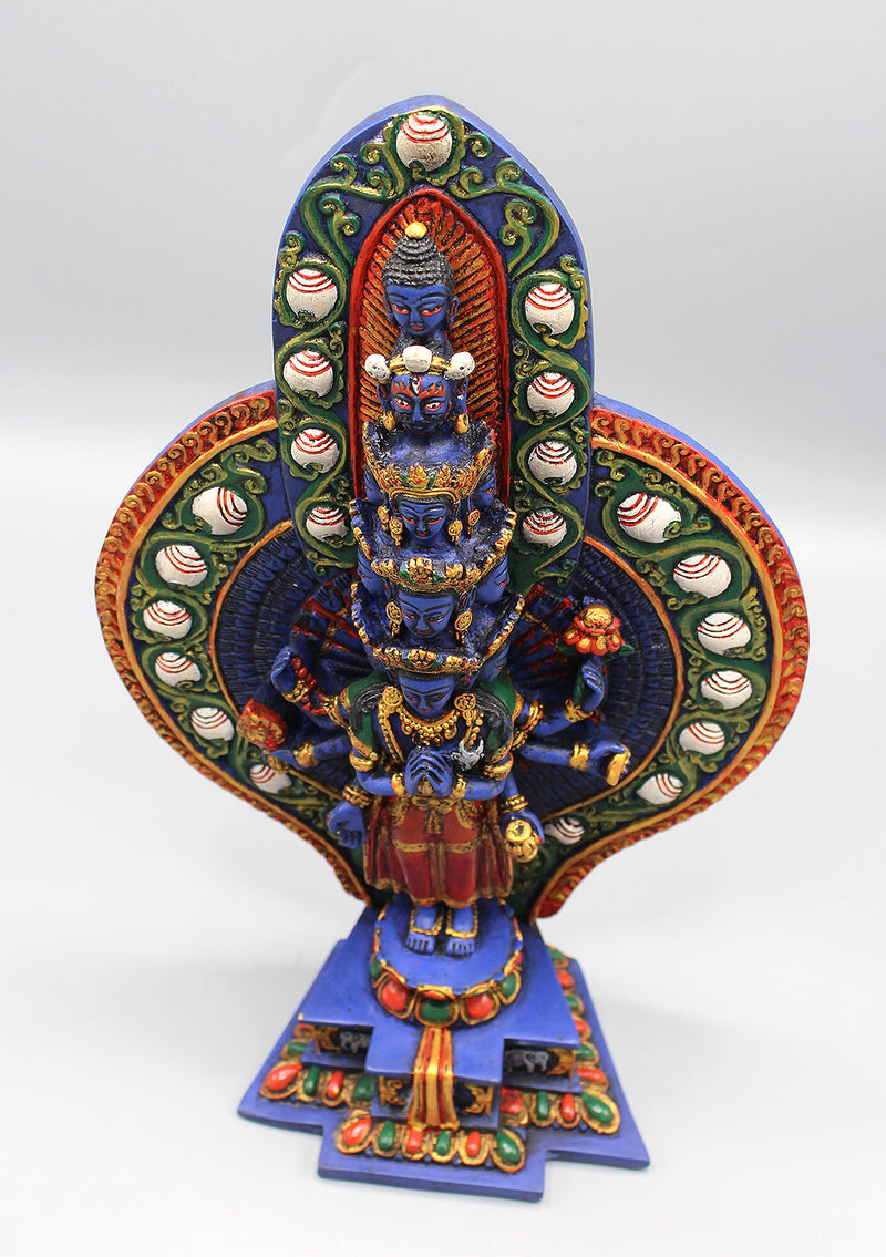 Resin Hand Painted Avalokiteshvara Statue