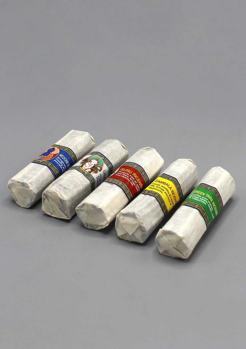 Five Set of Mini Tibetan Deities Incense Gift Pack