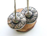 Large Eight Auspicious Symbol Musical Tingsha or Cymbals - nepacrafts