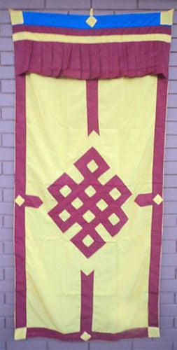 Tibetan Door Curtains-Endless Knot - nepacrafts