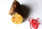 Chenrezig and Mantra Printed Buddhist Pendant - nepacrafts