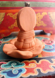Lord Ganesh Seated on Lotus Terracotta Incense Holder - nepacrafts