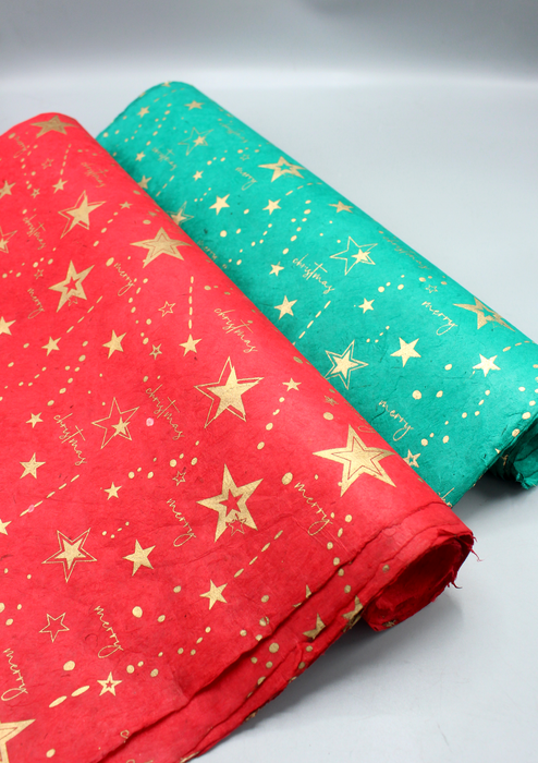 Lokta Paper Christmas Gift Wrapping Sheets