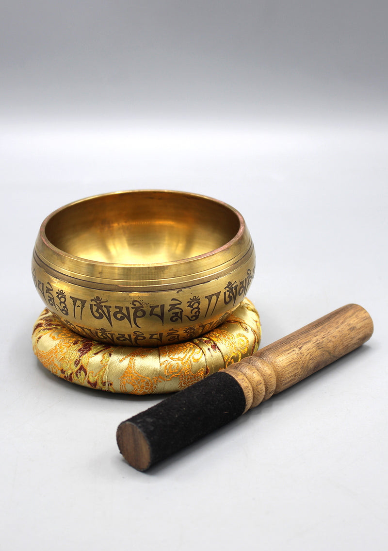 Fine Carving Endless Knot Tibetan Singing Bowl