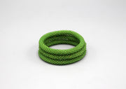 Light Green Glass Beads Roll on Bracelet - nepacrafts