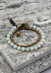 Elegant Glass Beads Small Anklet - nepacrafts
