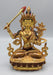 Gold Plated Bodhisattva Manjushri Statue 8 Inch High - nepacrafts