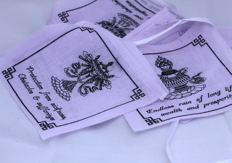 Eight Auspicious Symbol Prayer Flags