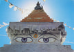 Namche Bazar's Chorten Buddha Eyes Postcard Nepal - nepacrafts