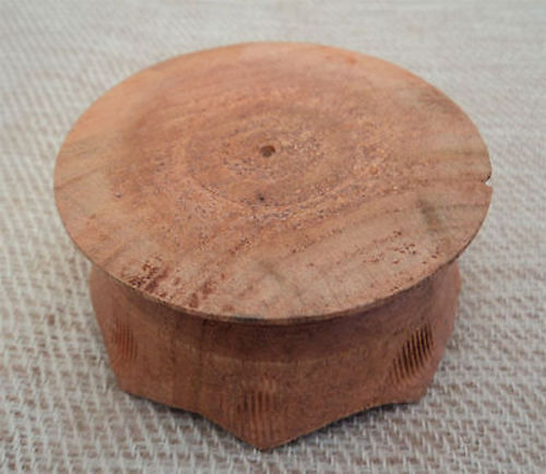 Handcarved Lotus Wooden Incense Burner
