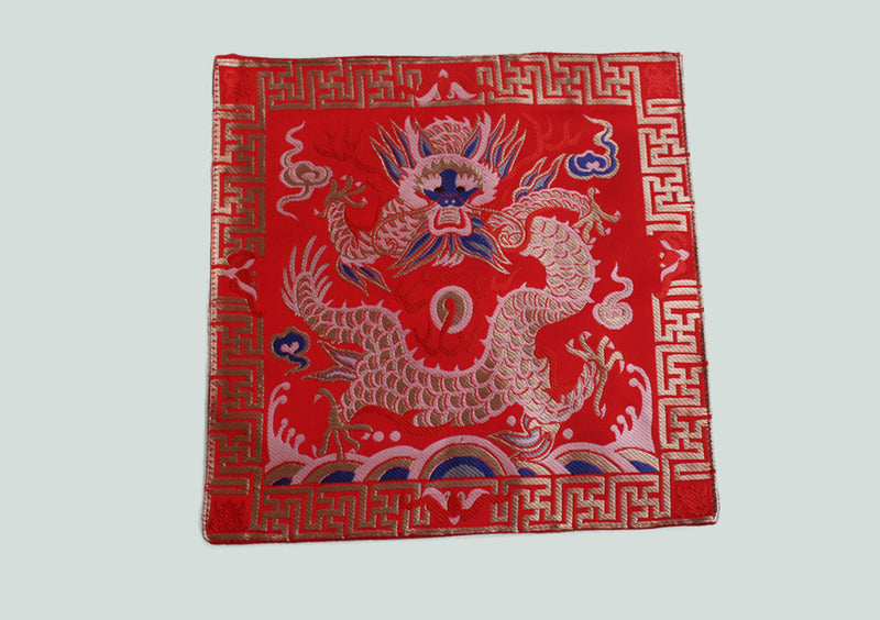 Dragon Embroidered Brocade Table Place Mat