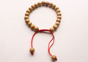 Round Wooden Beads Adjustable Wrist Bracelet - nepacrafts