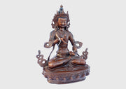 Copper Oxidized Vajrasattva Statue 8 Inch High - nepacrafts