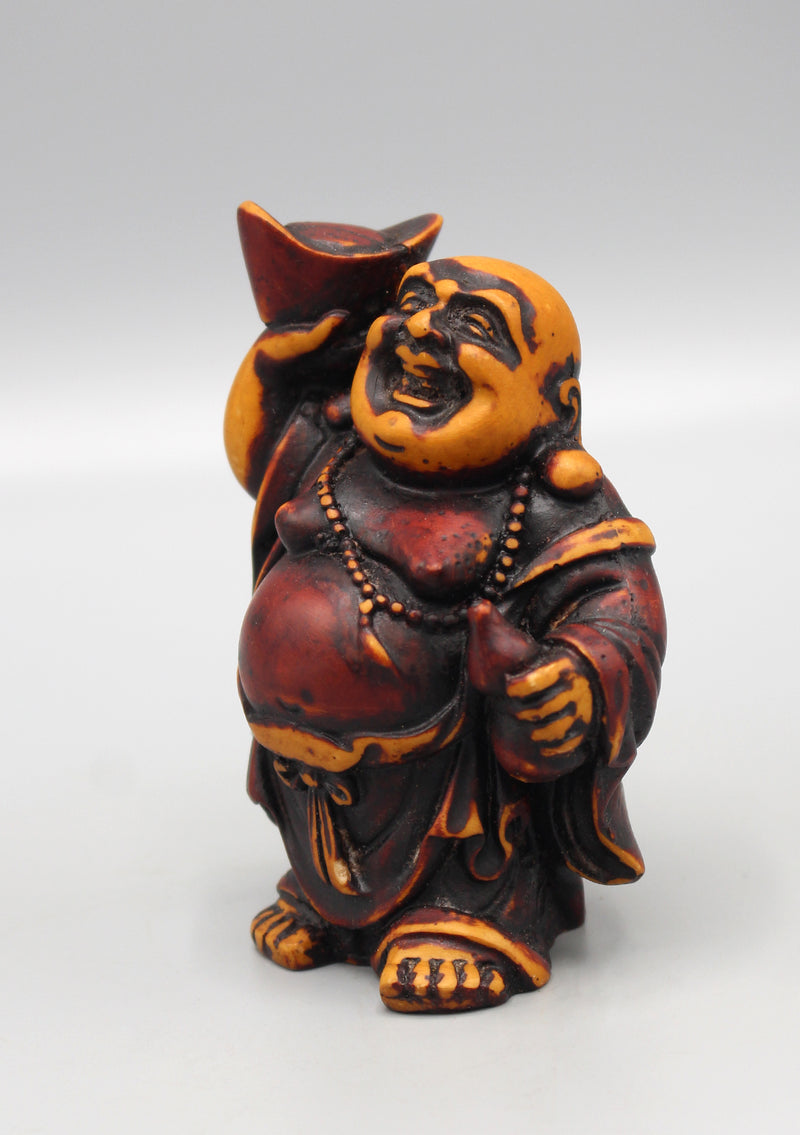 Laughing Buddha with Bowl Resin Statue - nepacrafts