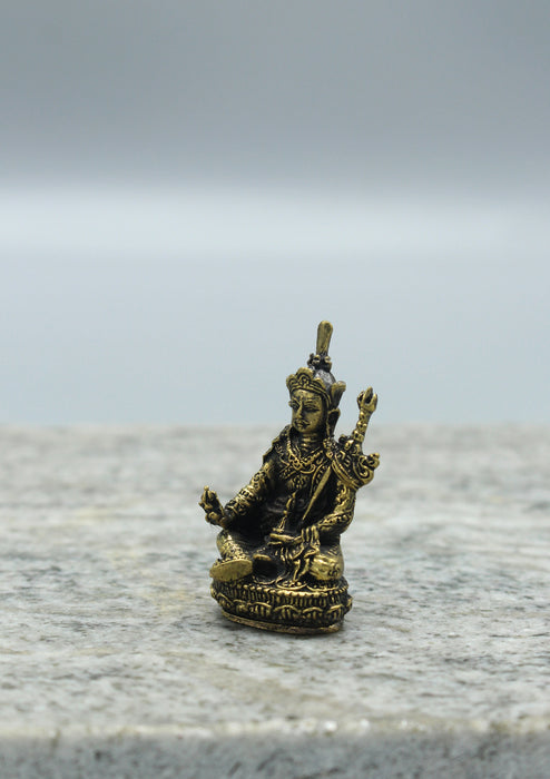 Brass Mini Guru Padmasambhava Statue 2"