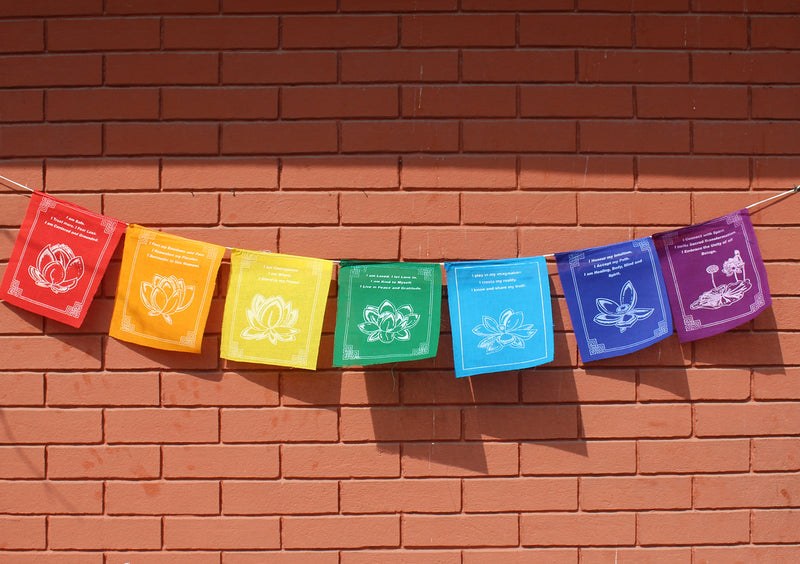 Tibetan Healing Prayer Flags  Roll with Spiritual Messages