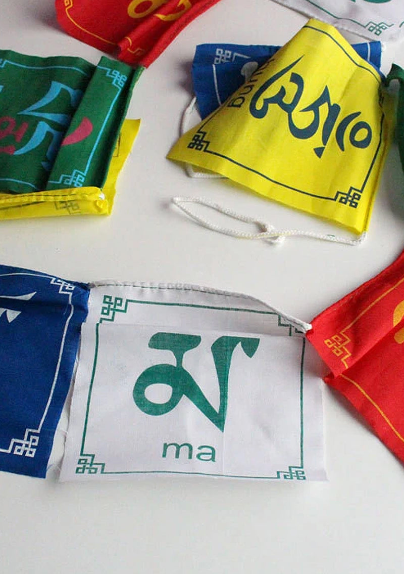 Om Mani Padme Hung Tibetan Prayer Flags