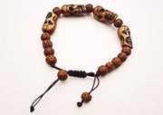 Rudrakshya Bracelet with Skull Bone Spacer - nepacrafts