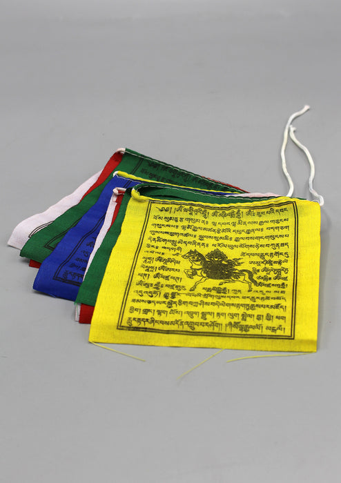 Set of 5 Mini Windhorse Tibetan Prayer Flags