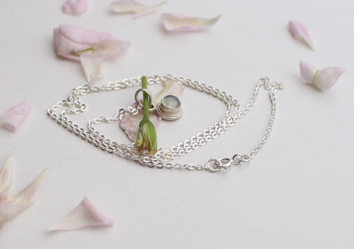 Milky Moonstone 925 Silver Sterling Pendant - nepacrafts