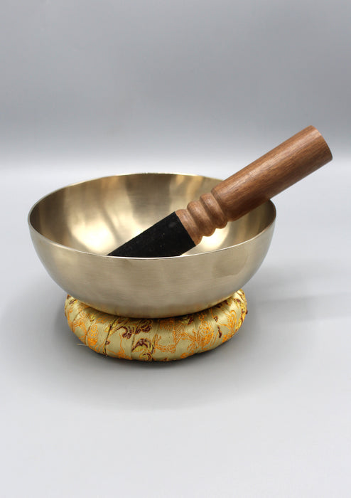 Tibetan Healing Zen Singing Bowl 6.8"/17cm with Cushion and Mallet Note # E