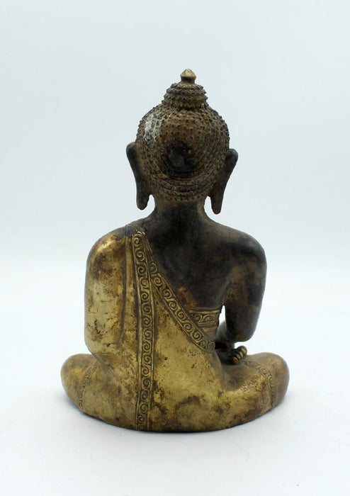 Old Antique Copper Shakyamuni Buddha Statue 6 Inch