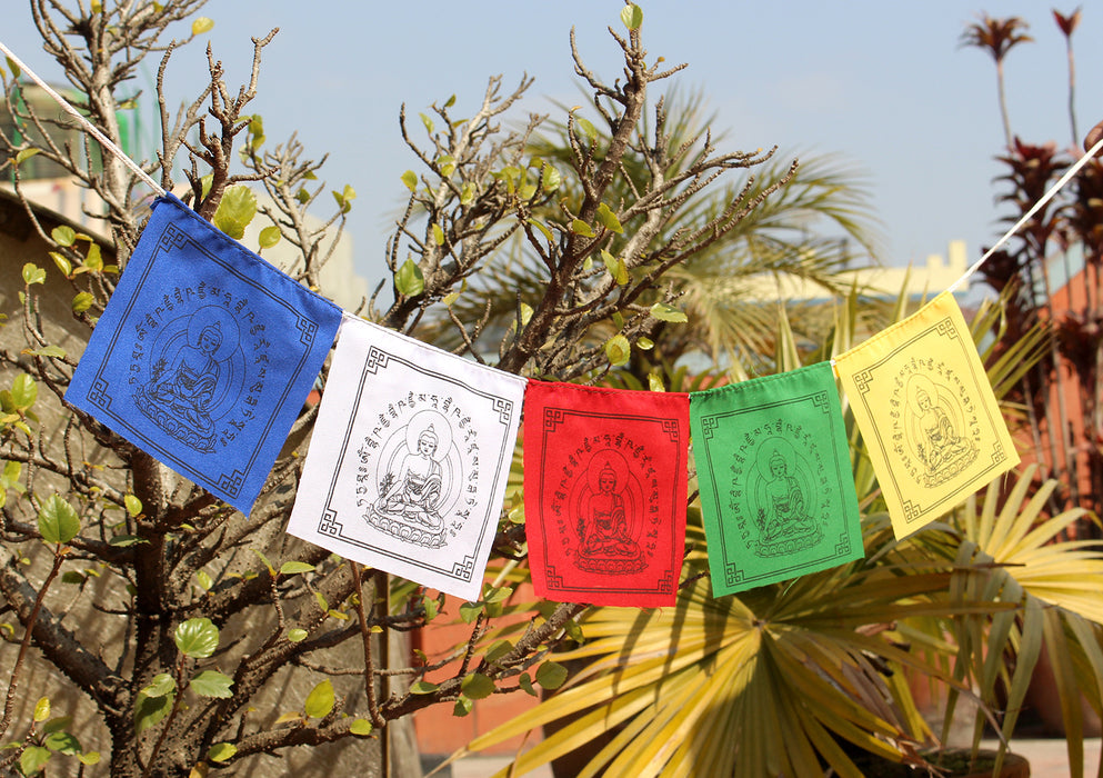 Medicine Buddha Prayer Flags, Buddhist Healing Flags
