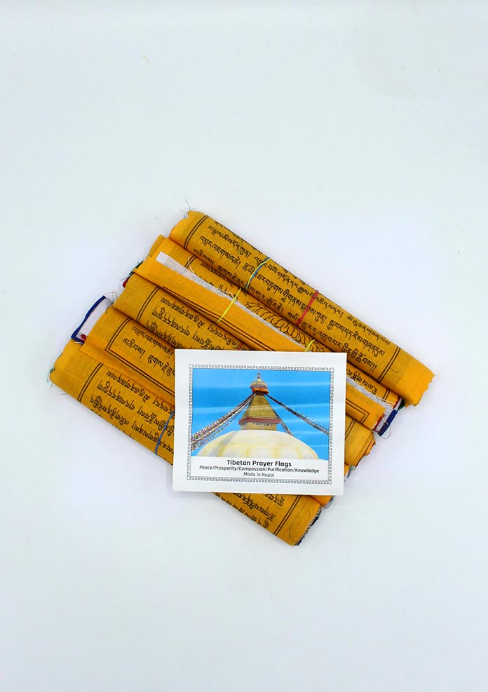 Tibetan Mixed Dieties Prayer Flag 5 Roll Pack