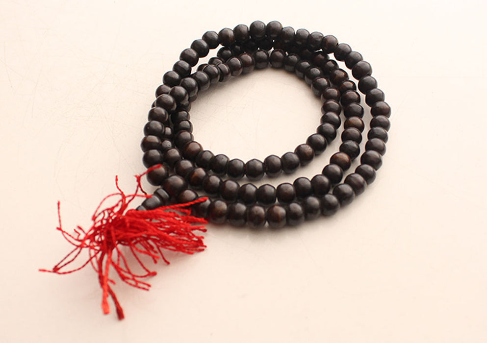 Beautiful Black Bone Prayer Beads Mala for Daily Meditation and Yoga - nepacrafts