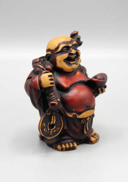 Laughing Buddha with Sack Resin Statue - nepacrafts