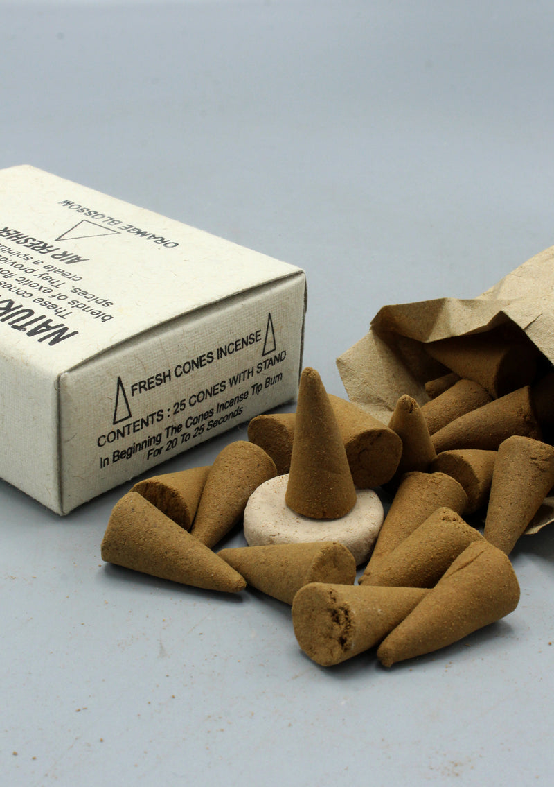 Orange Blossom Tibetan Natural Cone Incense