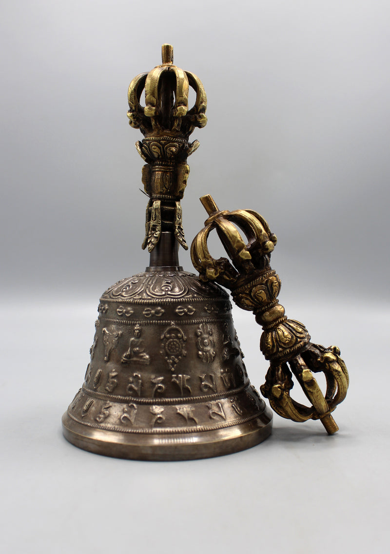 Tibetan Buddhist Bell and Dorjee Set